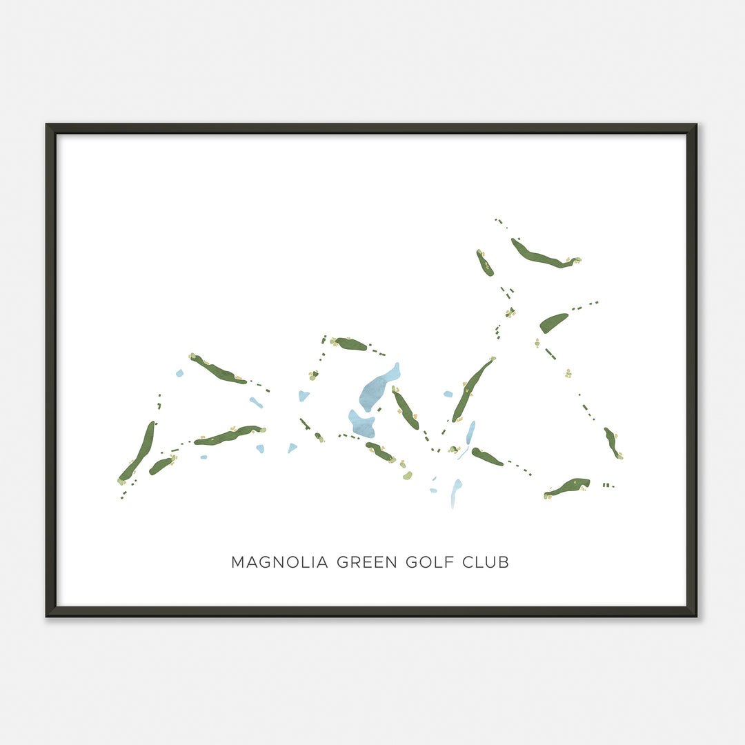 Print of Magnolia Green Golf Club Modern Map