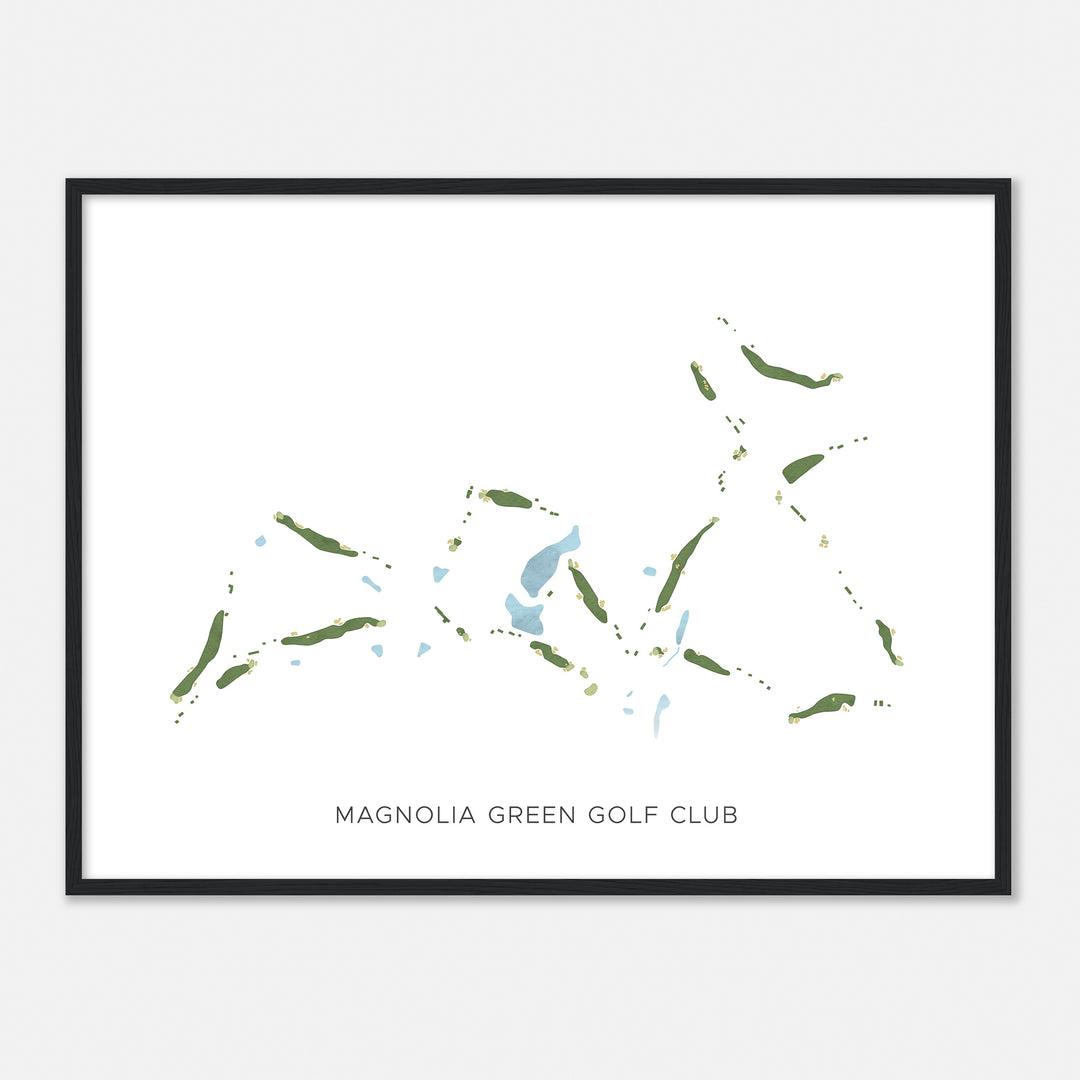 Print of Magnolia Green Golf Club Modern Map