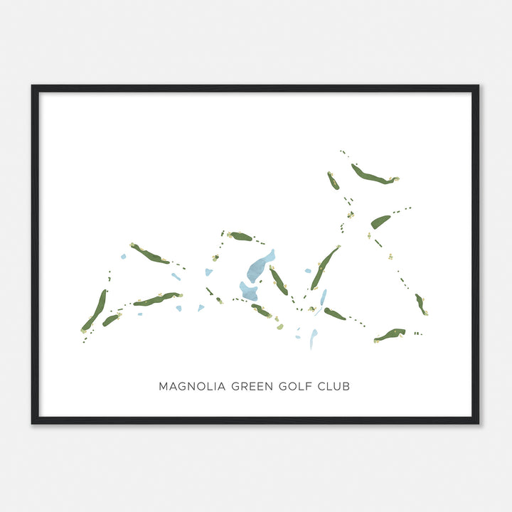 Print of Magnolia Green Golf Club Modern Map