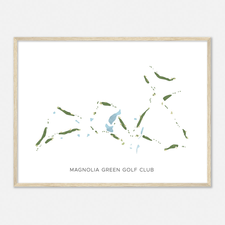 Print of Magnolia Green Golf Club Modern Map