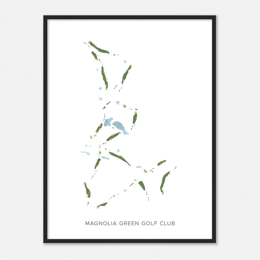 Print of Magnolia Green Golf Club Modern Map