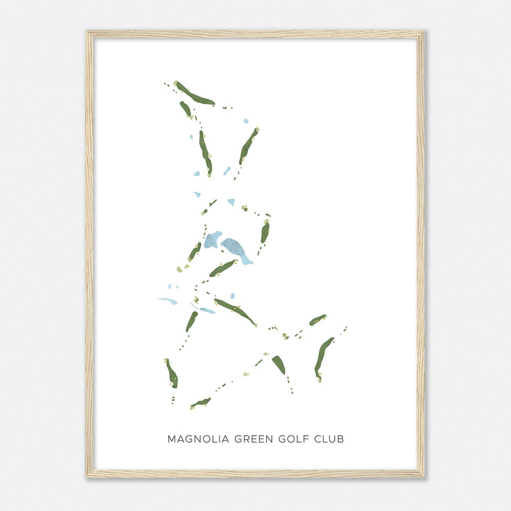 Print of Magnolia Green Golf Club Modern Map