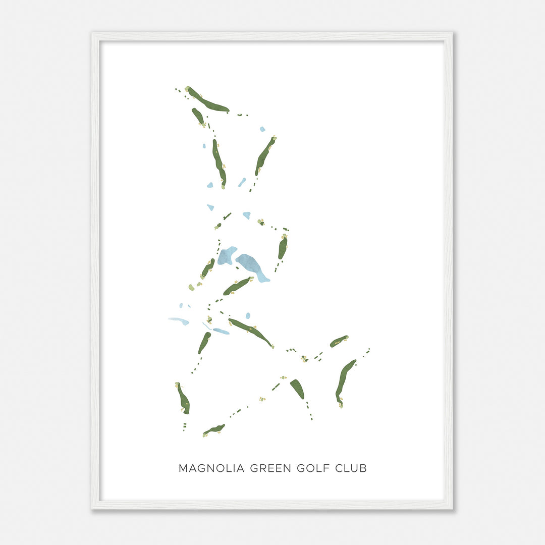 Print of Magnolia Green Golf Club Modern Map