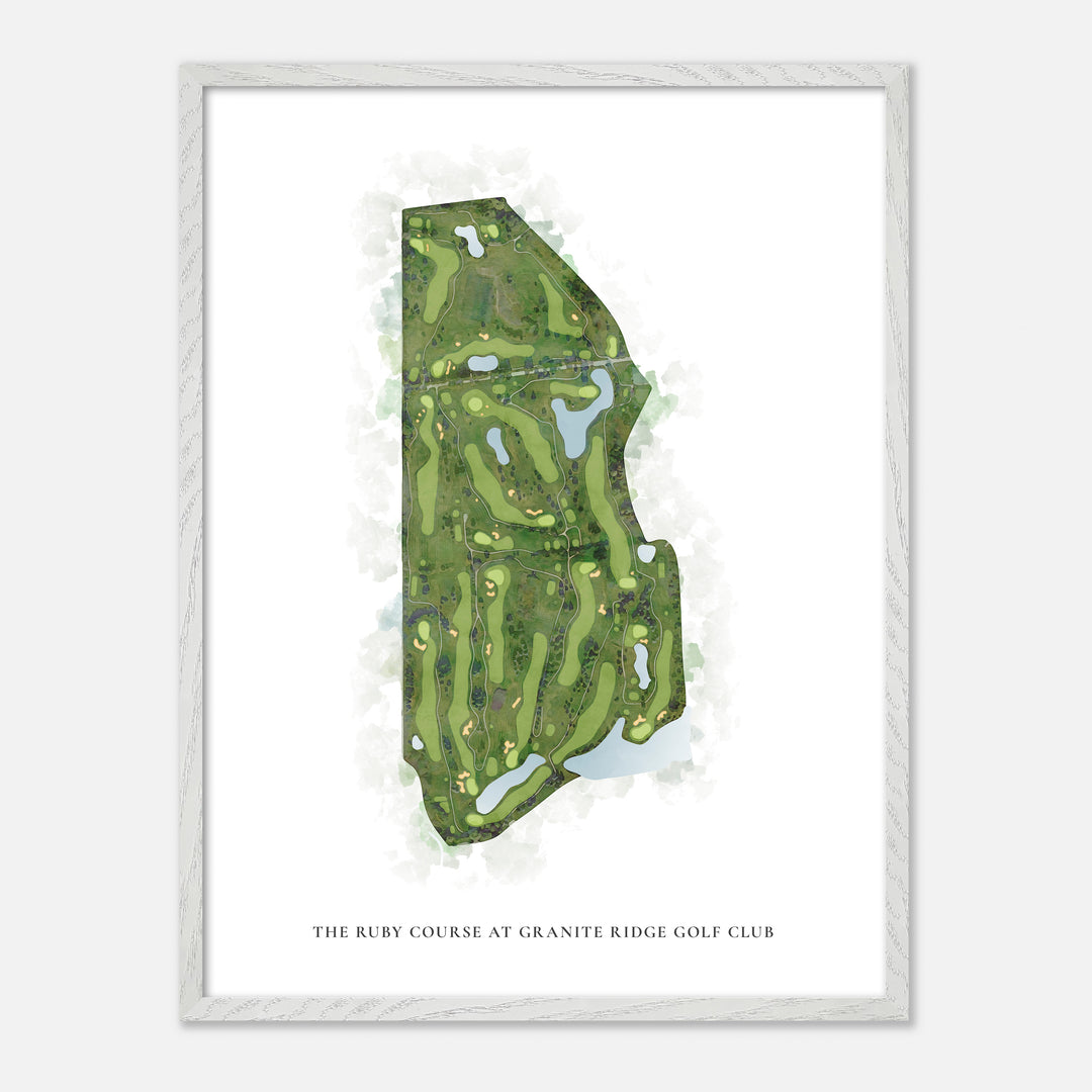 Print of The Ruby Course At Granite Ridge Golf Club Classic Map