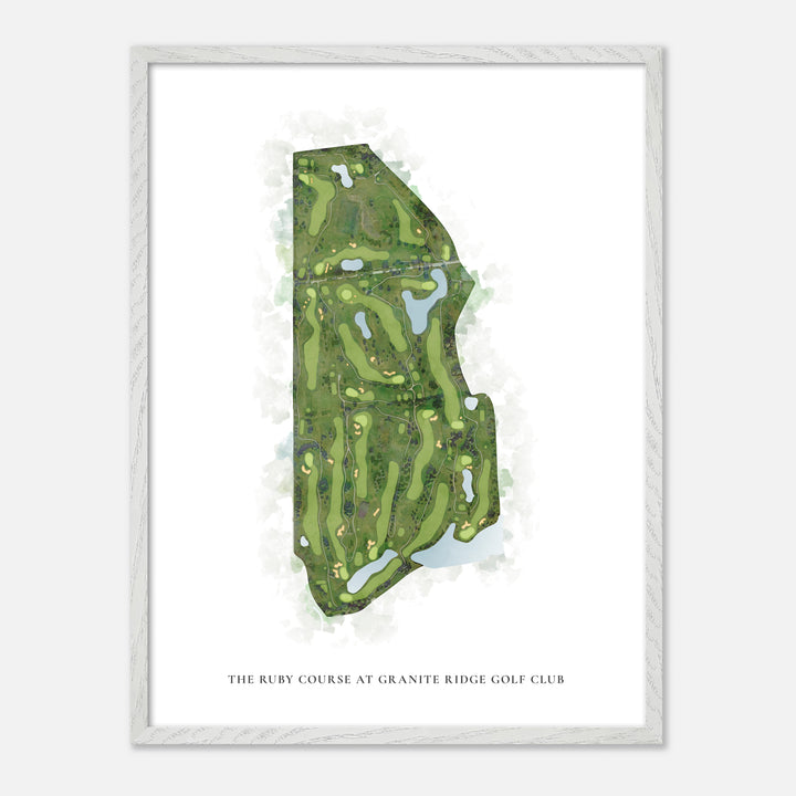 Print of The Ruby Course At Granite Ridge Golf Club Classic Map