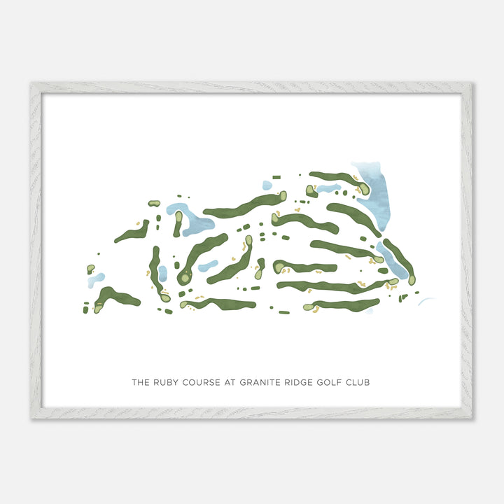 Print of The Ruby Course At Granite Ridge Golf Club Modern Map