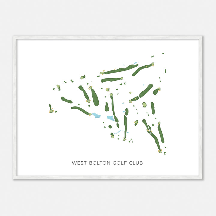 Print of West Bolton Golf Club Modern Map