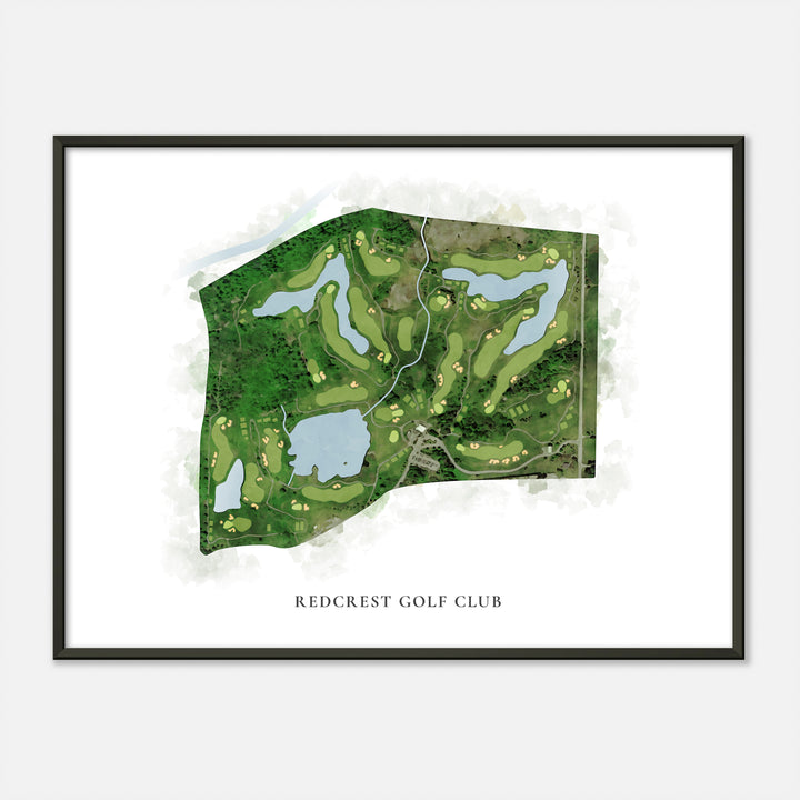 Print of RedCrest Golf Club Classic Map