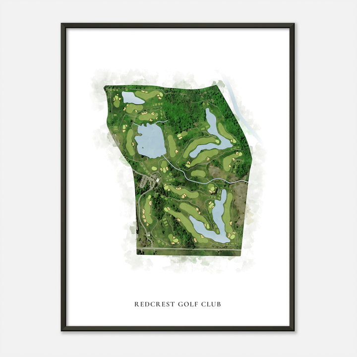 Print of RedCrest Golf Club Classic Map