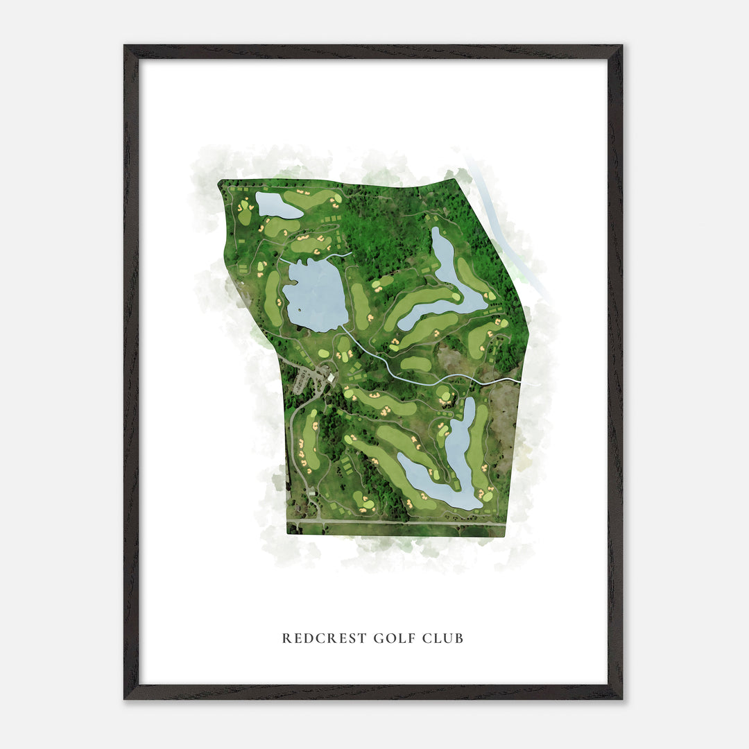 Print of RedCrest Golf Club Classic Map