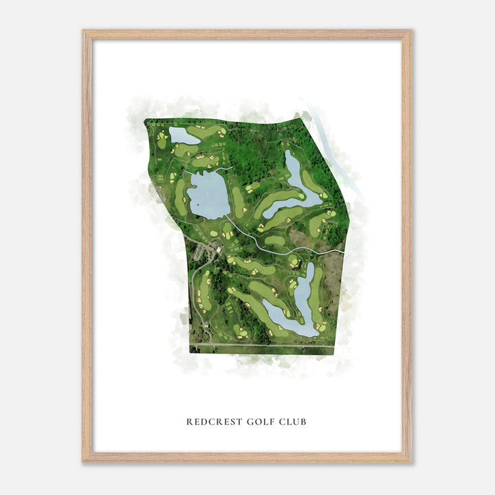 Print of RedCrest Golf Club Classic Map