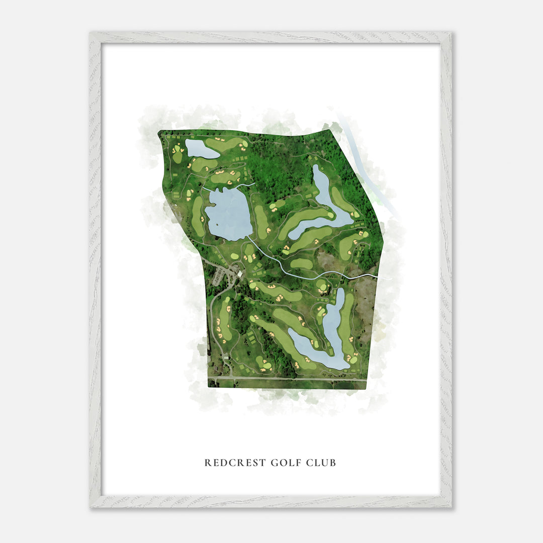 Print of RedCrest Golf Club Classic Map