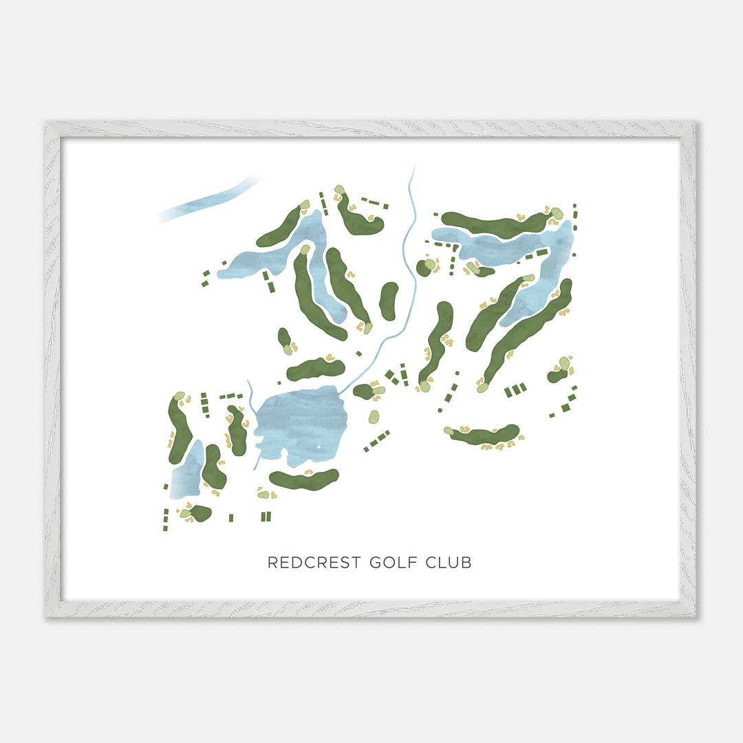 Print of RedCrest Golf Club Modern Map