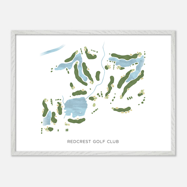 Print of RedCrest Golf Club Modern Map