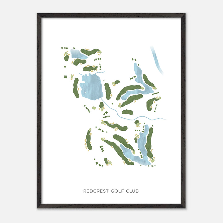 Print of RedCrest Golf Club Modern Map
