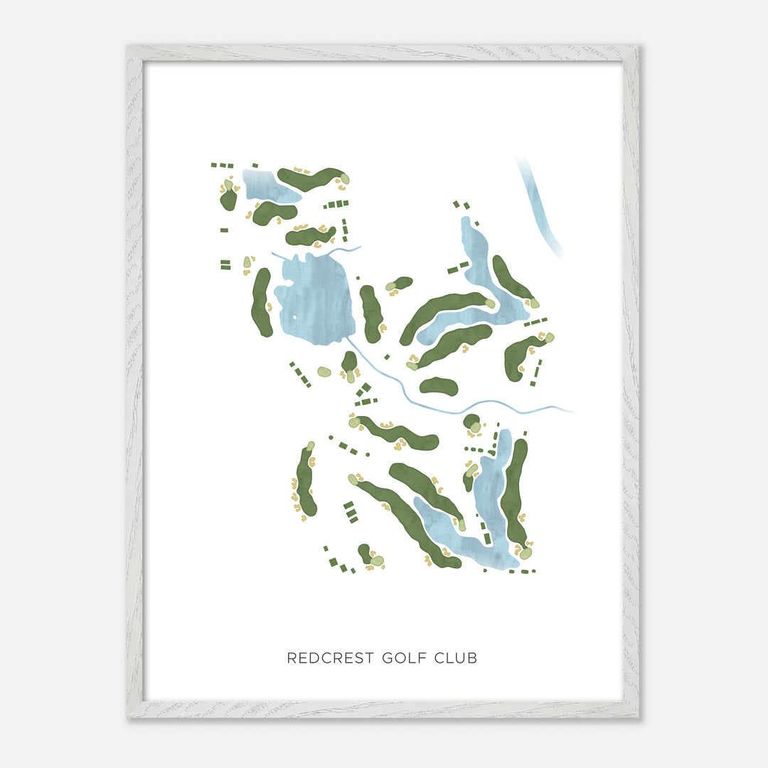Print of RedCrest Golf Club Modern Map