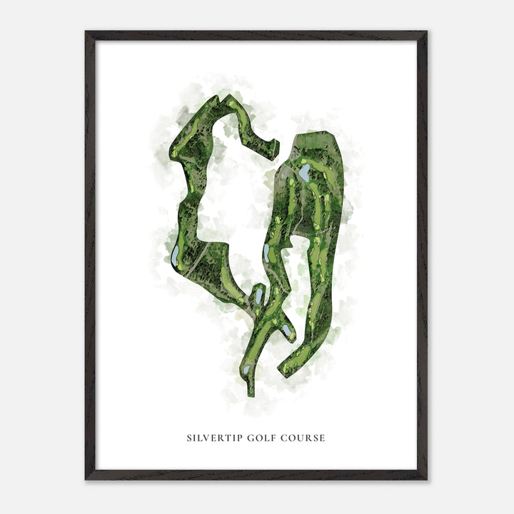 Print of Silvertip Golf Course Classic Map