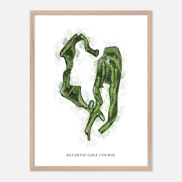 Print of Silvertip Golf Course Classic Map