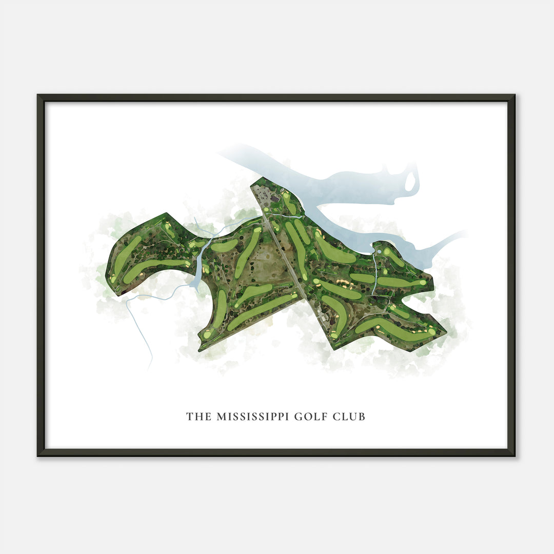 Print of The Mississippi Golf Club Classic Map