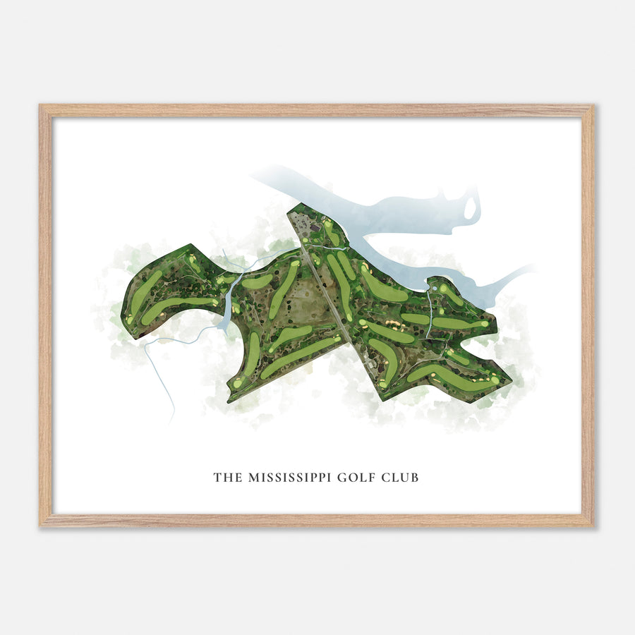 Print of The Mississippi Golf Club Classic Map