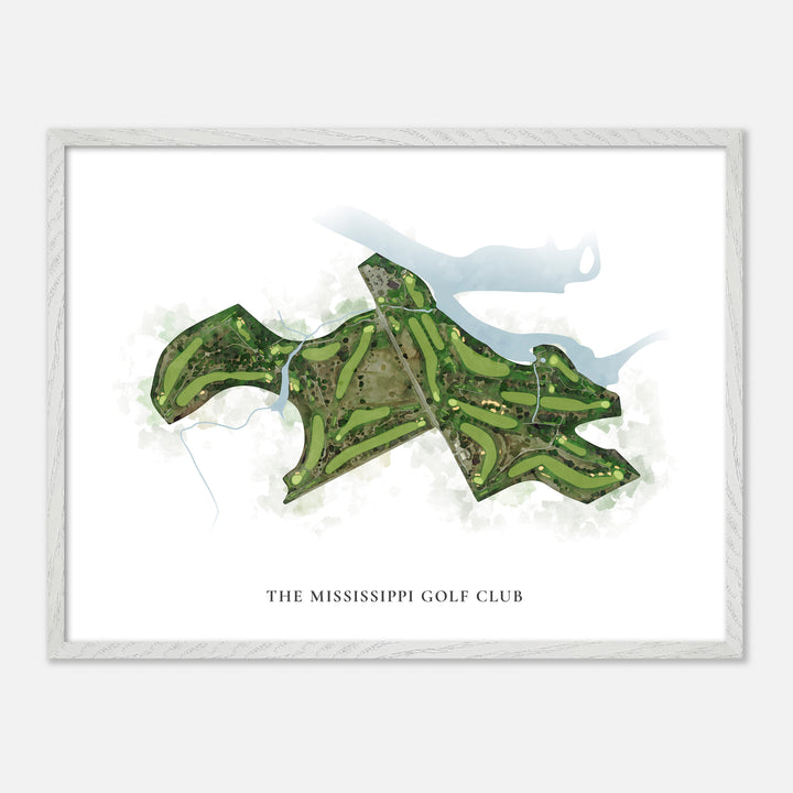 Print of The Mississippi Golf Club Classic Map