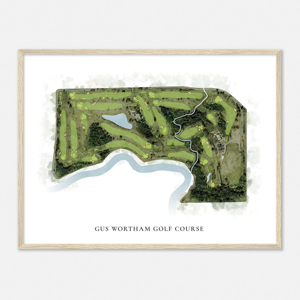 Print of Gus Wortham Golf Course Classic Map