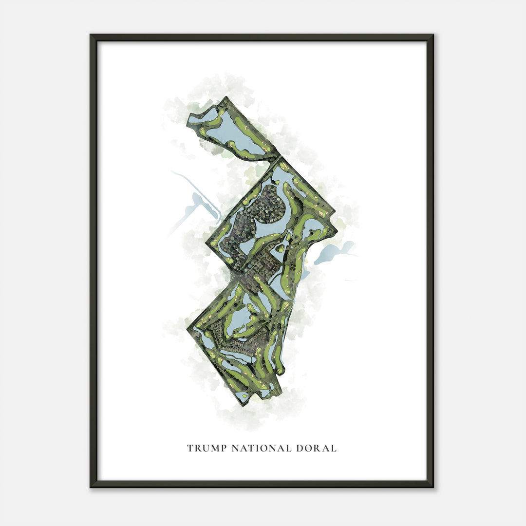 Print of Trump National Doral Classic Map