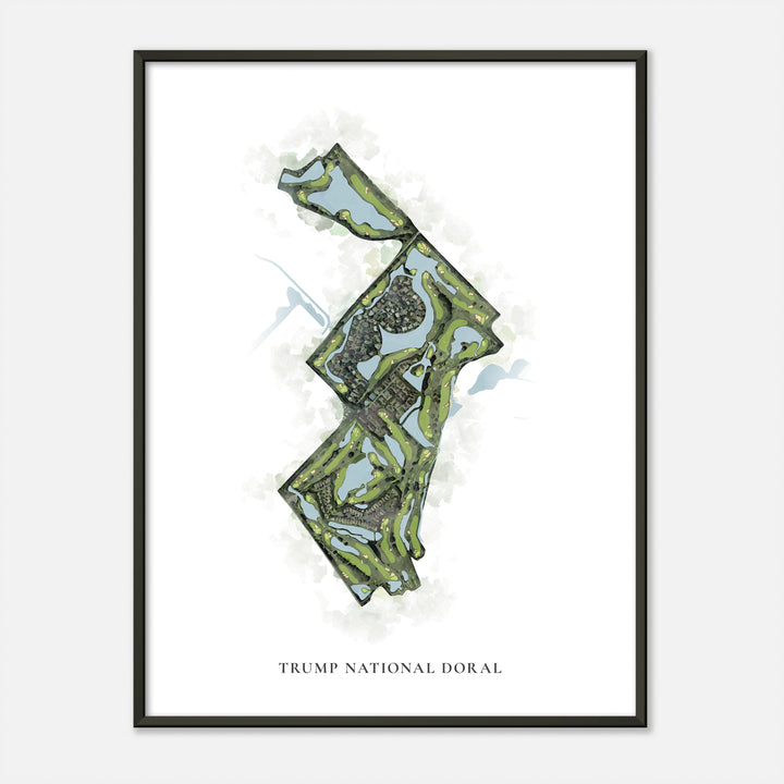 Print of Trump National Doral Classic Map