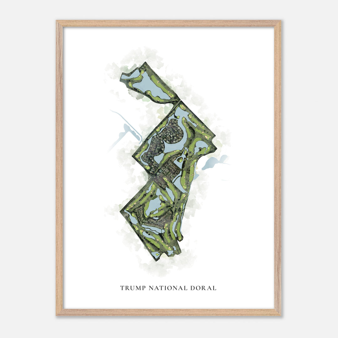 Print of Trump National Doral Classic Map