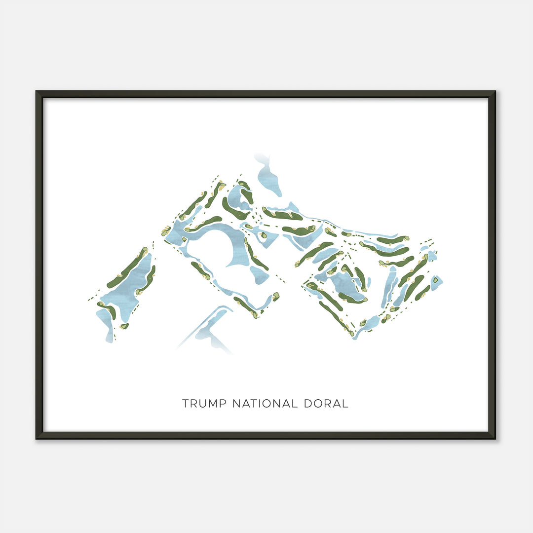 Print of Trump National Doral Modern Map