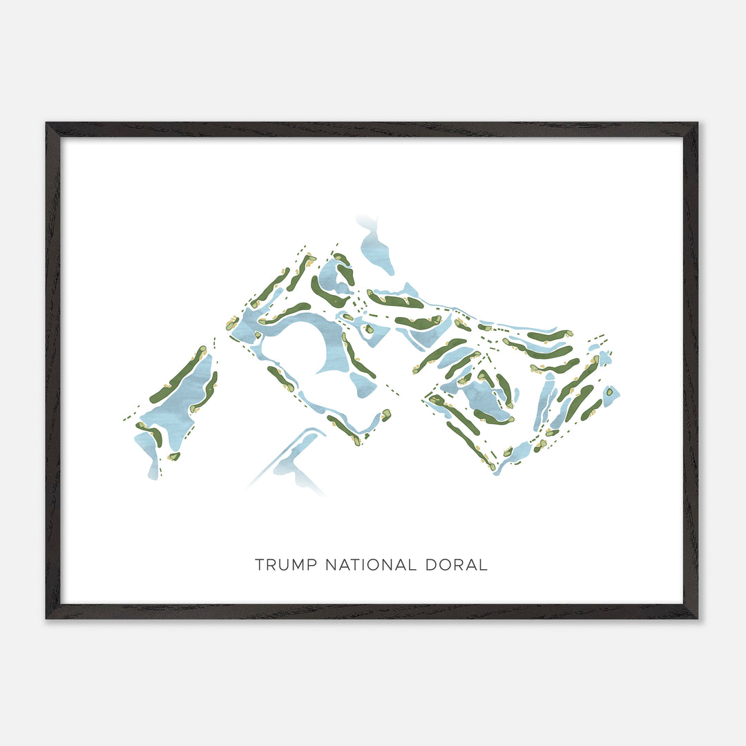 Print of Trump National Doral Modern Map