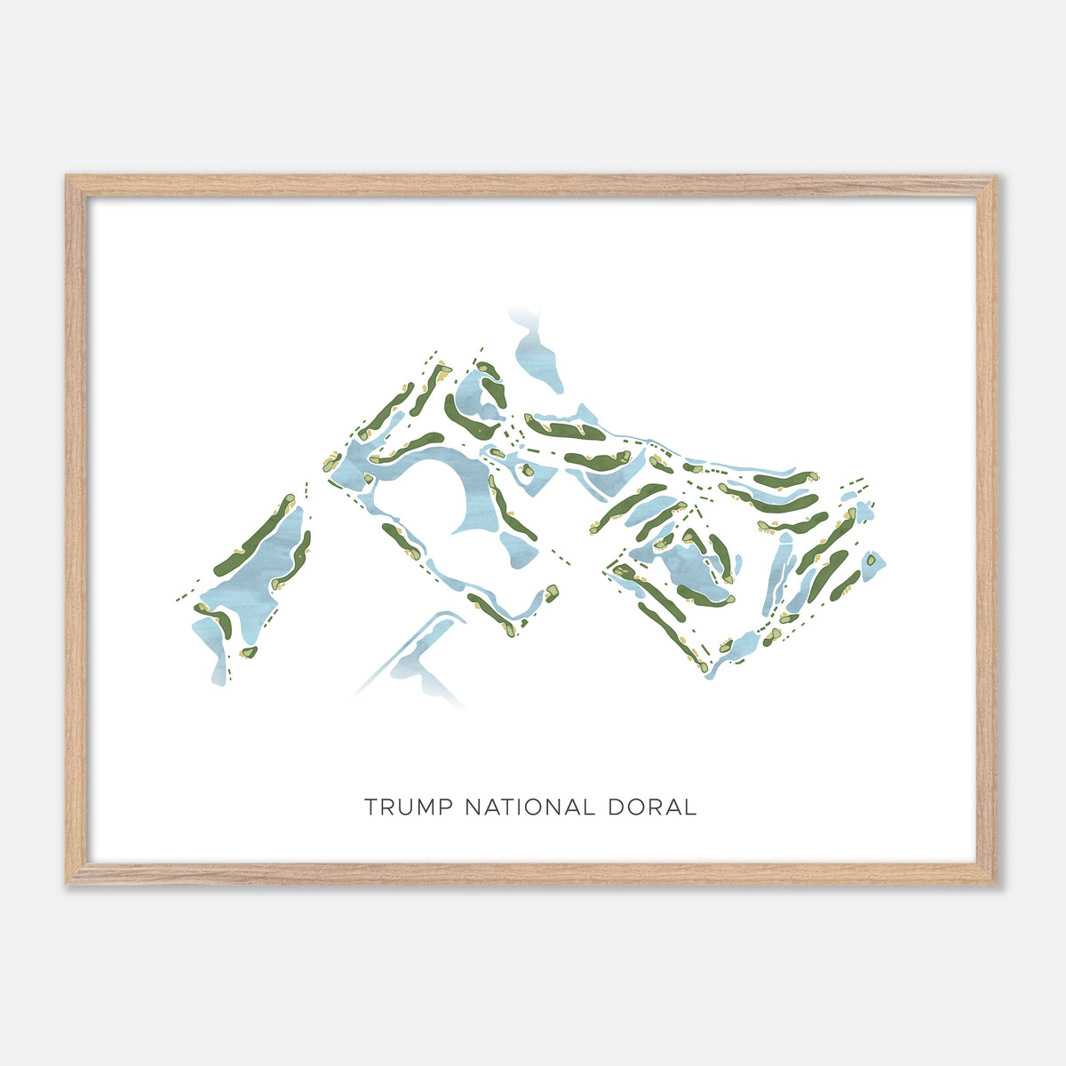 Print of Trump National Doral Modern Map