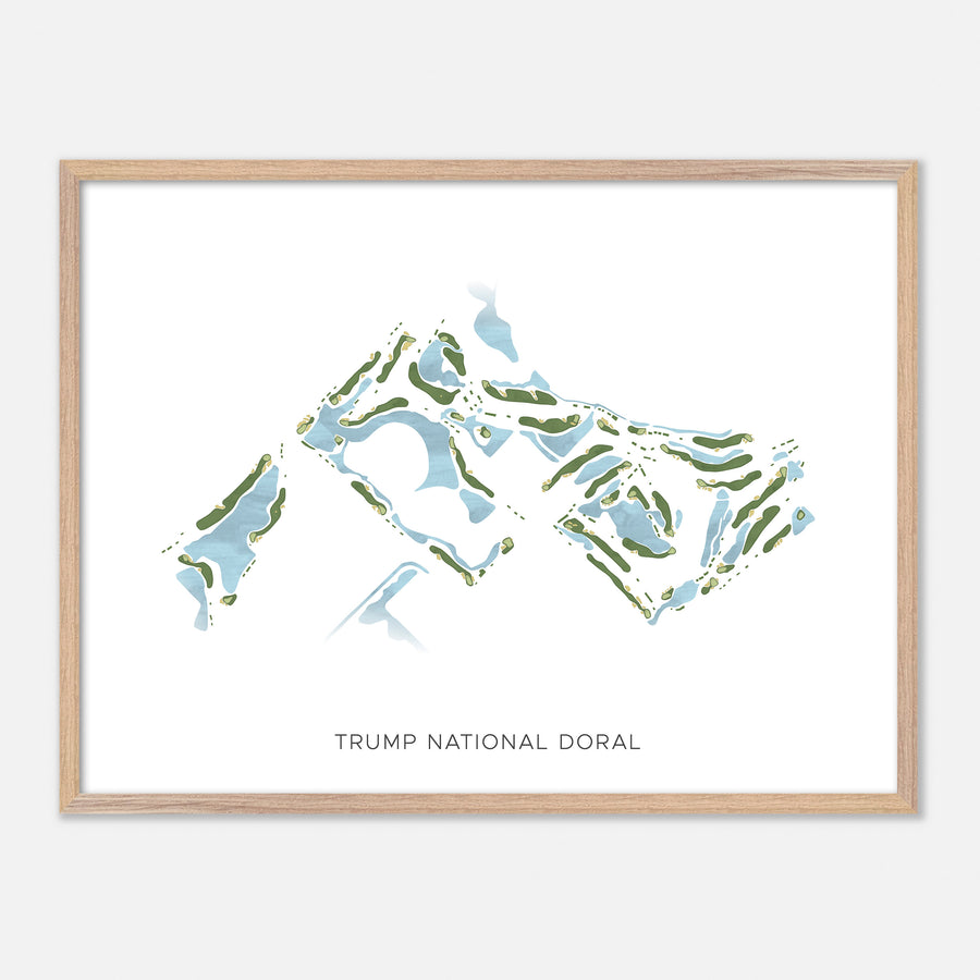 Print of Trump National Doral Modern Map