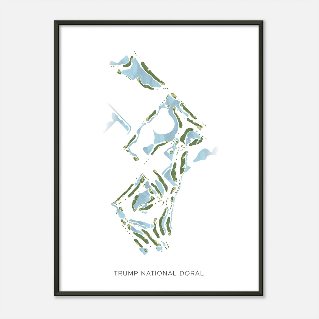 Print of Trump National Doral Modern Map