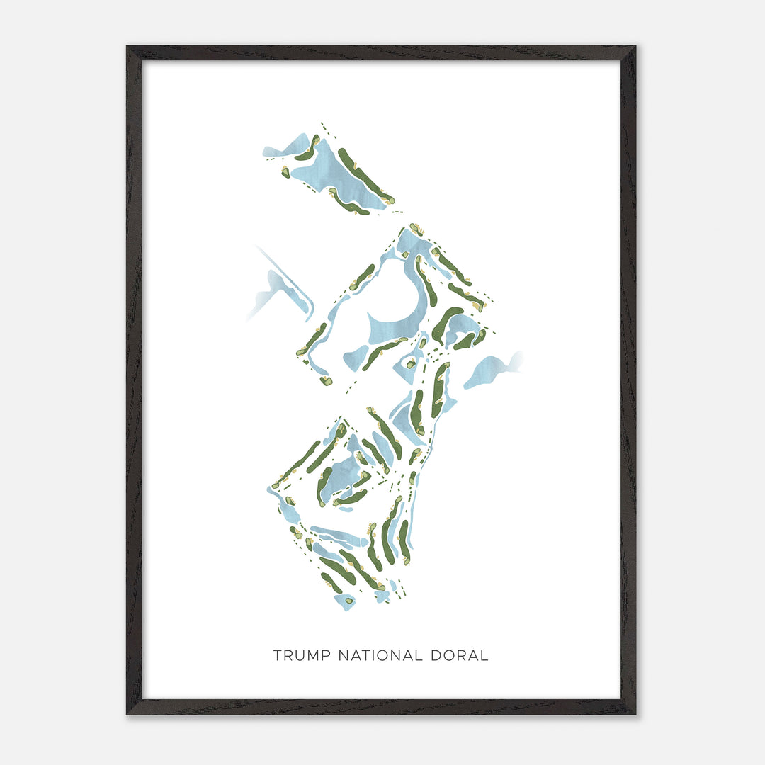 Print of Trump National Doral Modern Map
