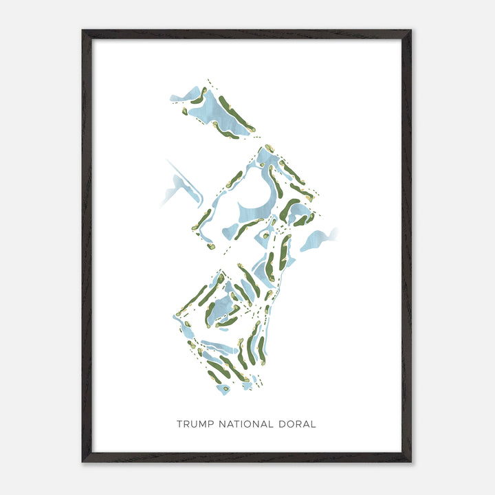 Print of Trump National Doral Modern Map