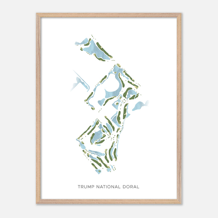 Print of Trump National Doral Modern Map