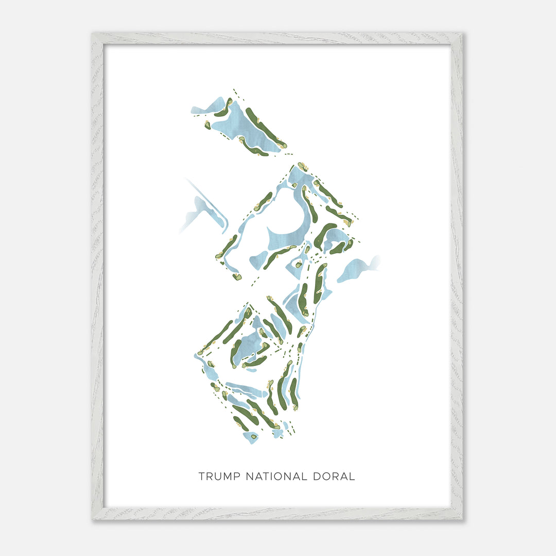 Print of Trump National Doral Modern Map