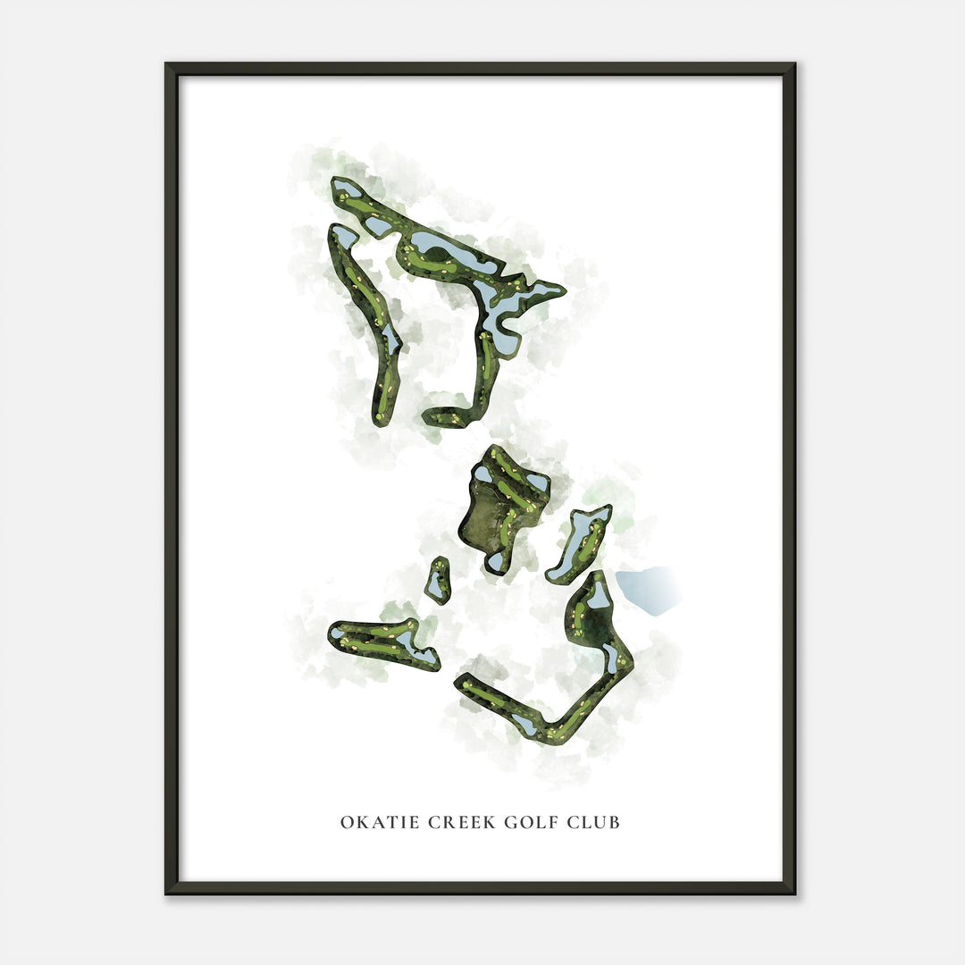 Print of Okatie Creek Golf Club Classic Map