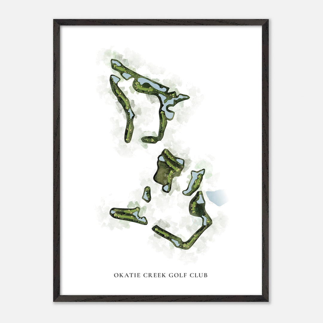 Print of Okatie Creek Golf Club Classic Map