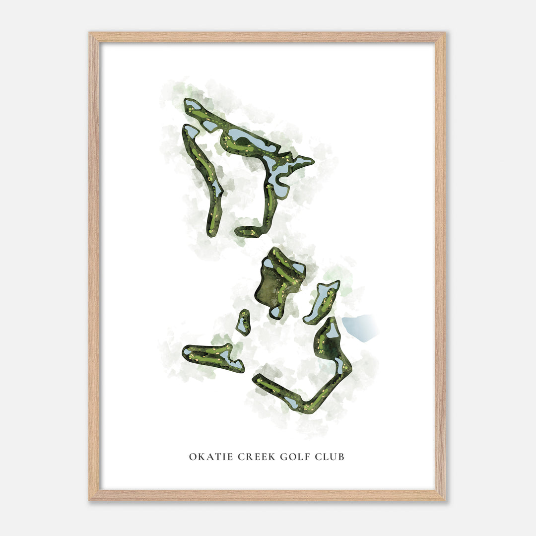 Print of Okatie Creek Golf Club Classic Map