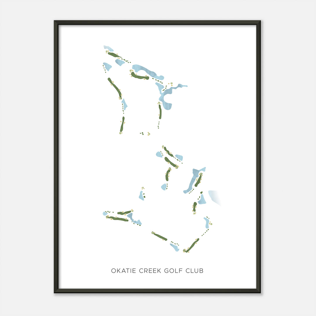 Print of Okatie Creek Golf Club Modern Map