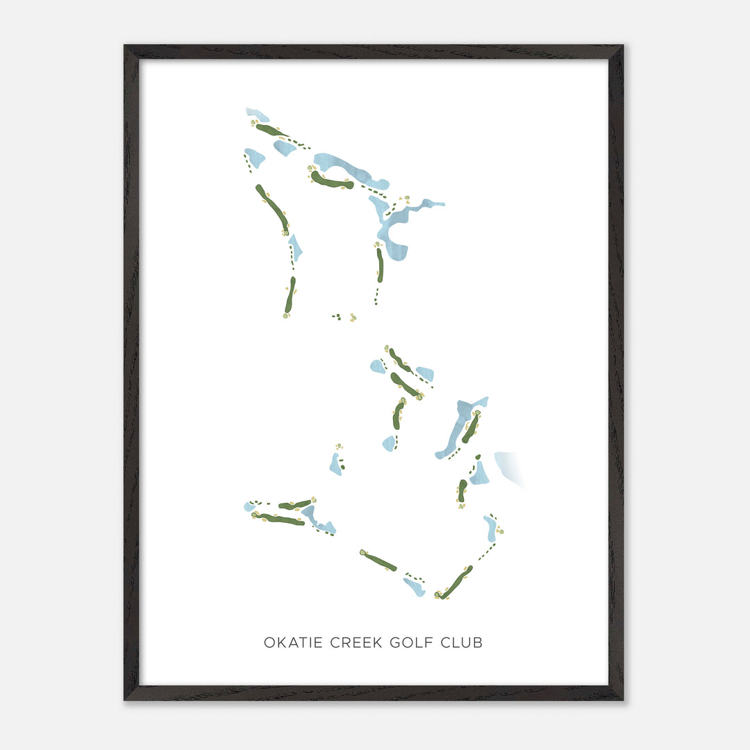 Print of Okatie Creek Golf Club Modern Map