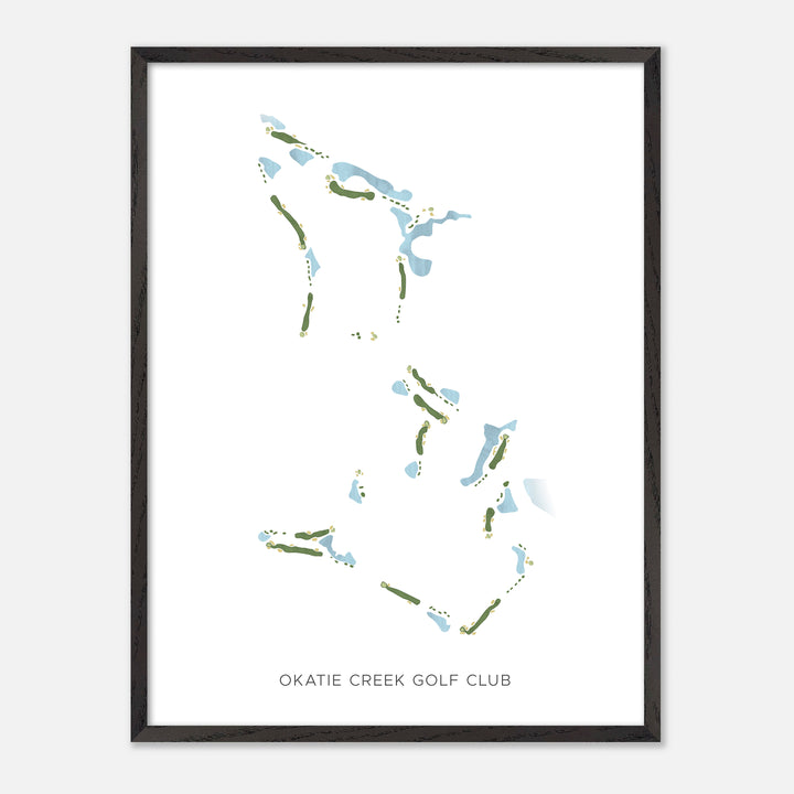 Print of Okatie Creek Golf Club Modern Map