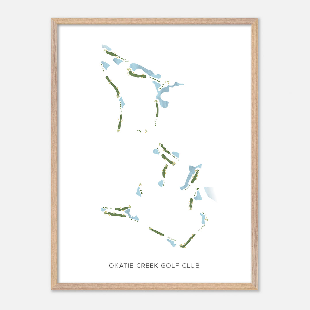 Print of Okatie Creek Golf Club Modern Map