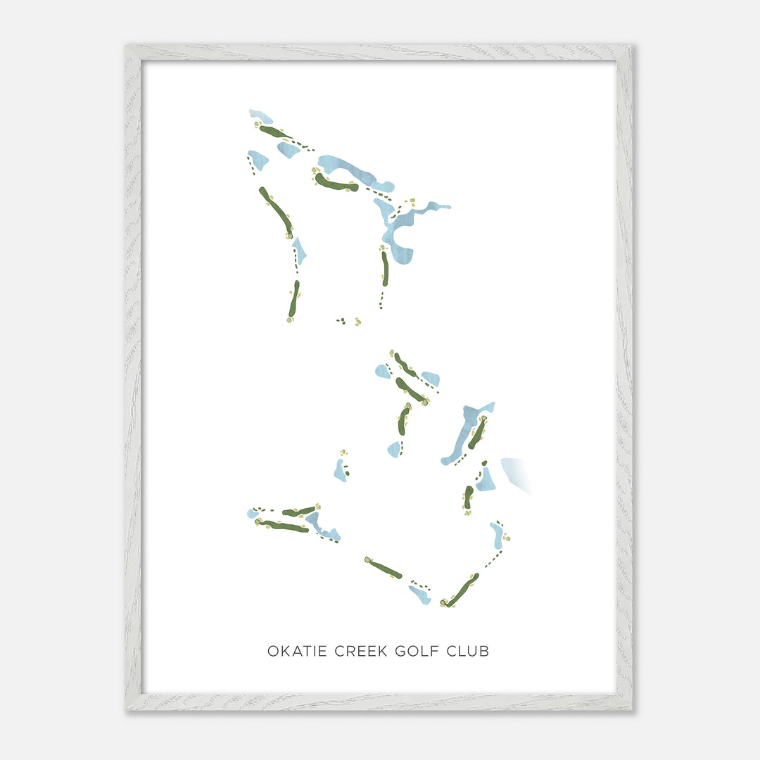Print of Okatie Creek Golf Club Modern Map