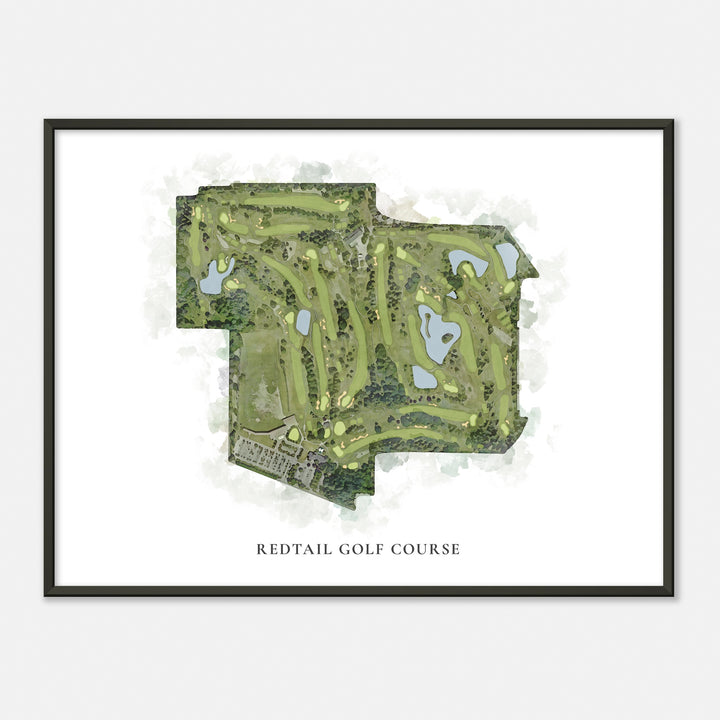 Print of Redtail Golf Course Classic Map