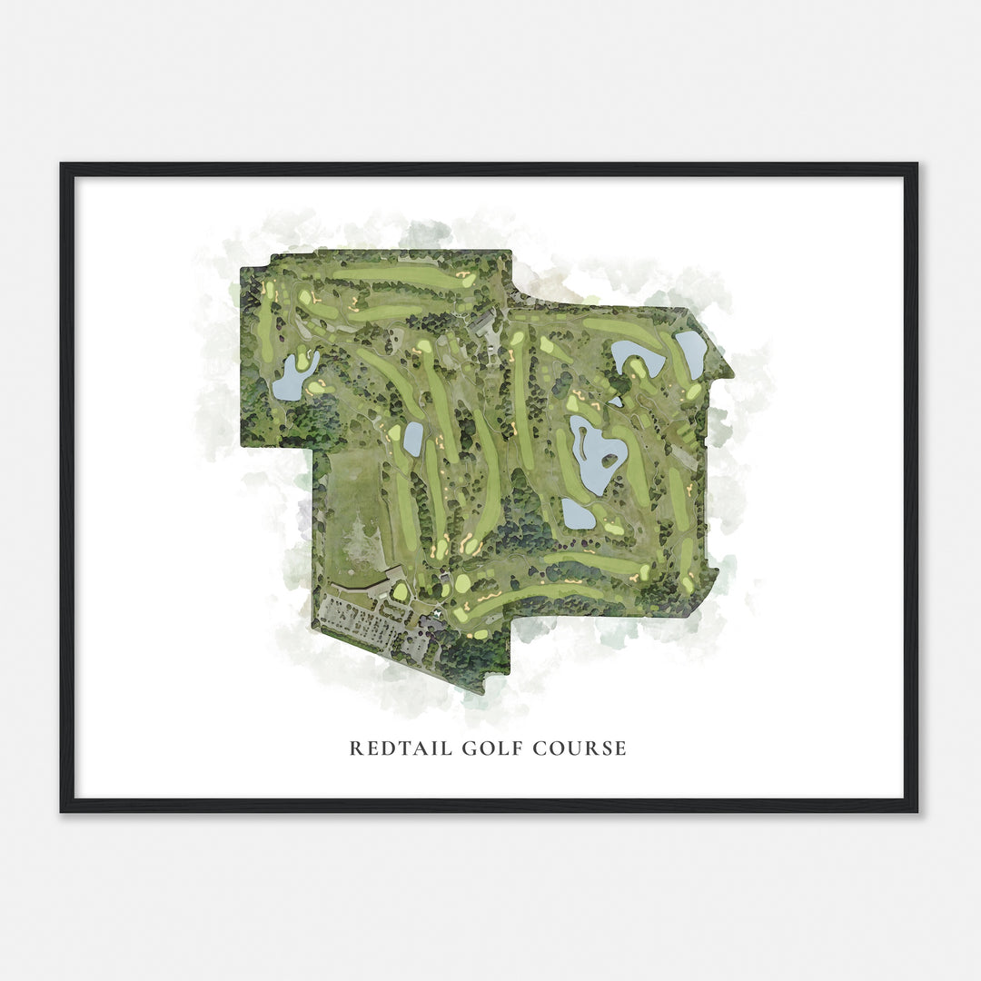 Print of Redtail Golf Course Classic Map
