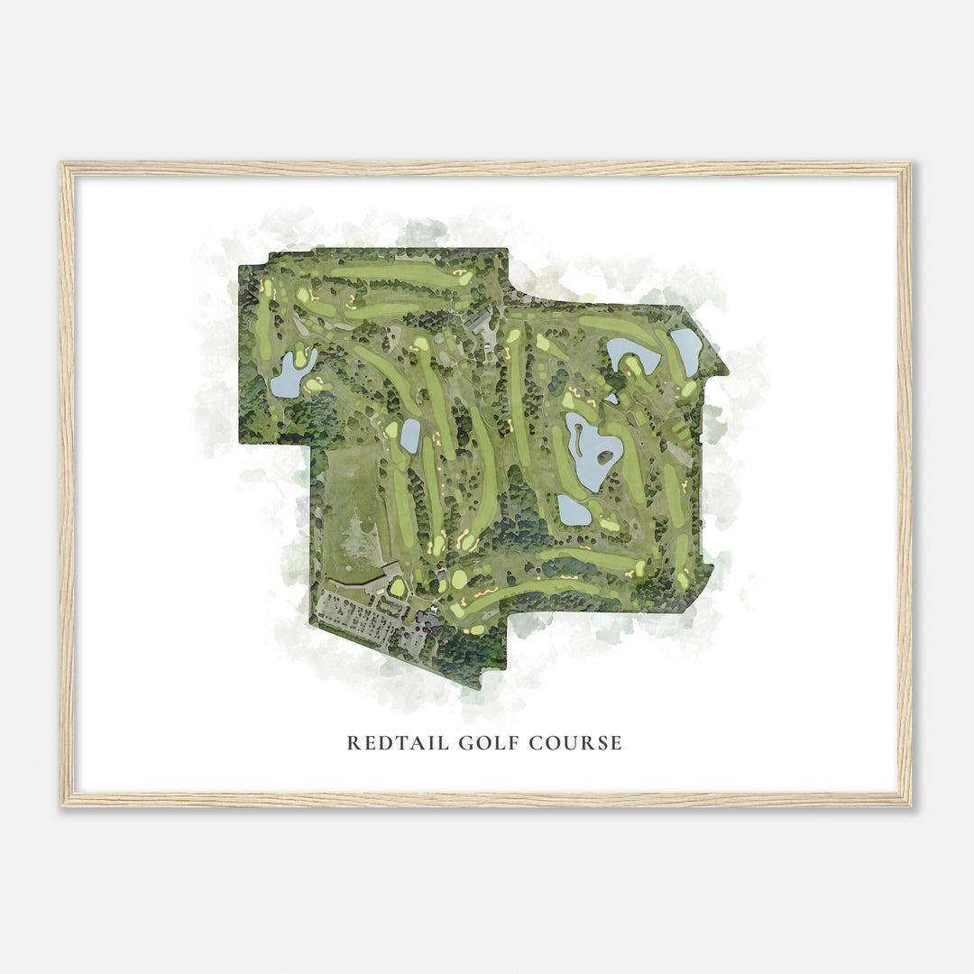 Print of Redtail Golf Course Classic Map