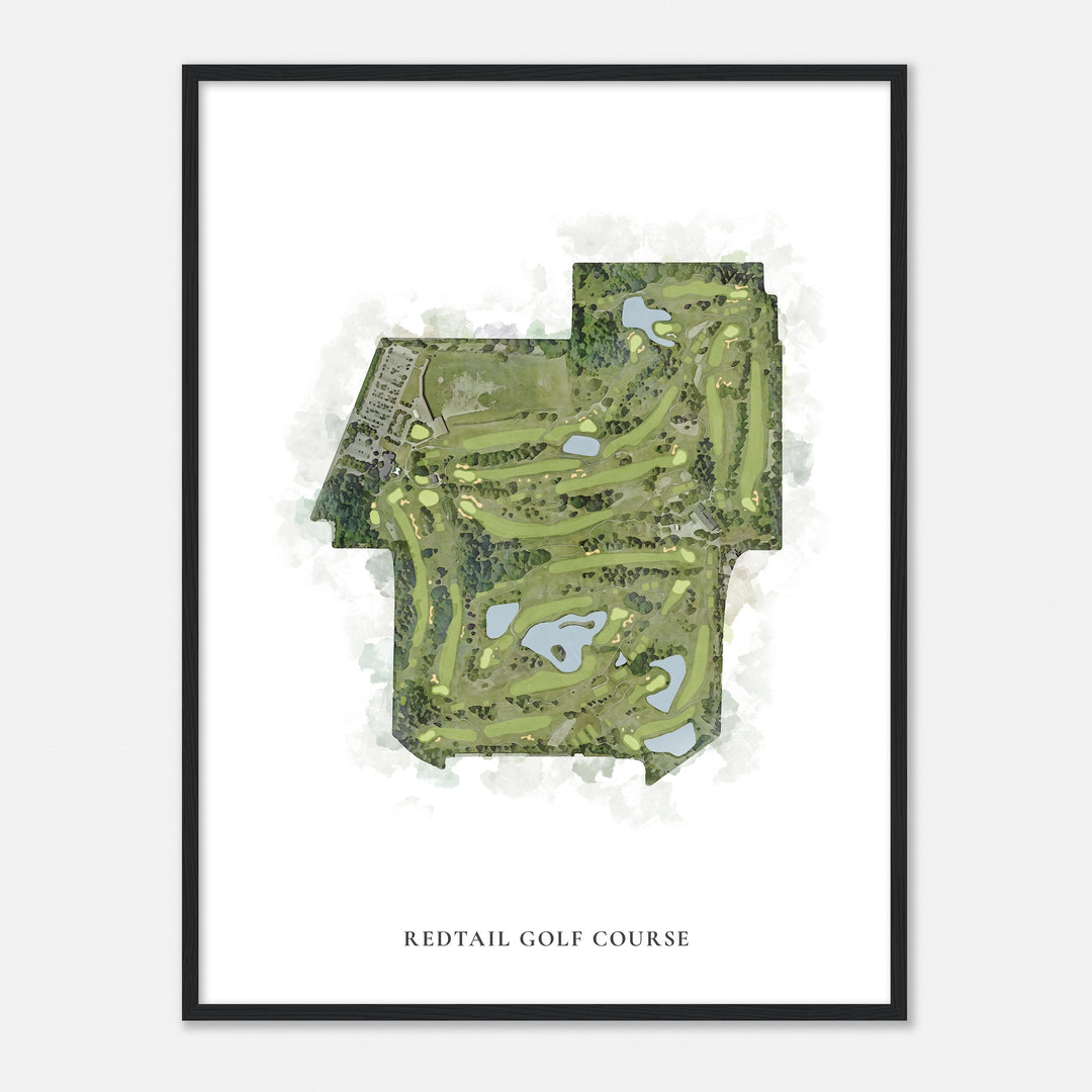 Print of Redtail Golf Course Classic Map